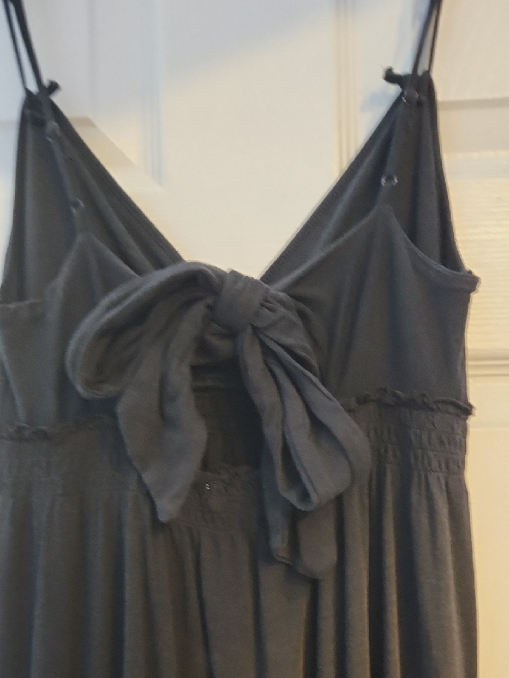 American Eagle Outfitters Black Spaghetti-Strap Maxi Dress - Picture 4 of 5